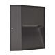 Zeke Square 4W 240V LED Surface Mounted Step Light Dark Grey / Warm White - 19708