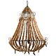 Beaded 1 Light Chandelier Large Natural - ELAH434LRN