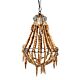 Beaded 1 Light Chandelier Small Natural - ELAH434SMN