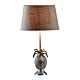 St Martin Table Lamp Antique Silver With Shade - ELANK25758AS