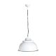 Brasserie 1 Light Pendant Large White - ELANK39900WHT