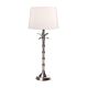 Bahama Table Lamp Silver Small With Shade - ELANK60416116AS