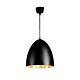 Egg Pendant Black Silver - ELAWEGGBLKSIL