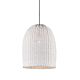 Bowerbird 1 Light Pendant Medium White - ELBER719970