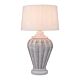 Zimbali Rattan Table Lamp White With Shade - ELDAN2000WH