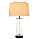 Iris 1 Light Table Lamp Clear / Black / Ivory With Shade - ELDAN20134B2