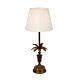 Dixon Table Lamp Brown With Ivory Shade - ELHK2107