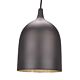 Lumi- R Pendant Black Silver - ELLUM27BLKSIL