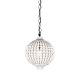 Kasbah 1 Light Beaded Pendant White - ELMA4233