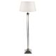 Hudson 1 Light Floor Lamp Antique Silver Base With Shade - ELPIM30071AS
