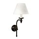 Soho 1 Light Wall Lamp Bronze With Textured Ivory Shade - ELPIM50002FLBR+ELSZ756IVEU