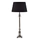Canterbury Table Lamp Antique Silver With Shade - ELPIM50266AS
