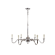 Prescot 6 Light Chandelier Antique Silver - ELPIM50727AS