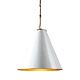 Monte Carlo 1 Light Pendant White Brass - ELPIM51946AB