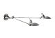 Remington 2 Light Wall Lamp Double Arm Silver - ELPIM59939AS