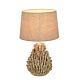 Kariba Anenome Ceramic Table Lamp White With Shade - ELTIQ103197W