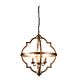 Hyatt 4 Linght Pendant Medium Grey Iron - ELZR74304