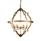 Hyatt 6 Light Pendant Extra Large Rust Brown - ELZR74304XL