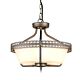 Crown 3 Light Semi Flush / Pendant Iron Gate - CROWN/SF
