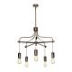 Douille 5 Arm Chandelier Polished Nickel - DOUILLE5 PN