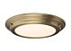 Welland 25W LED Medium Bathroom Flush Aged Brass / Warm White - BATH/WELL/F AB