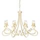 Olivia 8 Light Chandelier Ivory / Gold - OV8 IVORY/GOLD