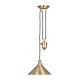 Provence 1 Light Rise & Fall Pendant Aged Brass - ELS.PV/P AGB