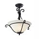 Torchiere Semi Flush Black - TCH/SF BLACK