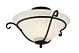 Torchiere Flush Mount Black - TCH/F BLACK