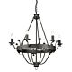 Windsor 6 Light Chandelier Graphite - WINDSOR6 GR