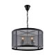Arthur 4 Light Industrial Pendant Black - 201218