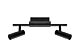 Tomares 10W LED Twin Adjustable Spotlight Matt Black / Neutral White - 202001