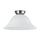 Murcia DIY Batten Fix Large Alabaster / Satin Nickel - 203336