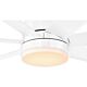 Tourbillion 18W LED Ceiling Fan Light Kit Matt White / Cool White - 203374