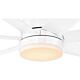 Tourbillion 18W LED Ceiling Fan Light Kit Matt White / Cool White - 203374