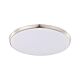 Ollie 18W Dimmable LED Oyster Light Brushed Chrome / Tri-Colour - 203698
