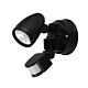 Chopper 15W Single Head LED Spotlight With Sensor Black / Tri-Colour - 204391