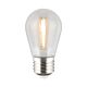Shatterproof S14 12V LED 0.4W E27 Festoon Globe Warm White - 205404