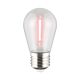 Shatterproof S14 12V LED 0.4W E27 Festoon Globe Pink - 205409