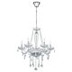 Basilano 1 6 Light Chandelier Chrome / Clear - 39099