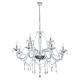 Basilano 1 12 Light Chandelier Chrome / Clear - 39102