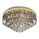 Valparaiso 8 Light Crystal Flush Mount Light Gold - 39457