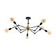 Exmoor 8 Light Semi-Flush Mount Light Black - 49037