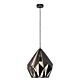 Carlton 1 Single Medium Pendant Black / Copper - 49254N