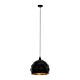 Roccaforte 1 Light Pendant Medium Black / Gold - 97845N