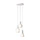 Pascoa 3 Light Round Pendant White - 39142