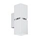 Passa 6.6W Square LED Wall Light White & Chrome / Warm White - 95377