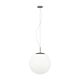 Piedale 1 Light Glass Pendant Satin Nickel / White - 39165