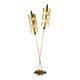 Nettle 2 Light Floor Lamp By Paul Gruer Gold & Taupe - FB/NETTLELX-G/FL