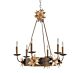 Simone 6 Light Chandelier By Elaine Gleason Gold - FB/SIMONE6